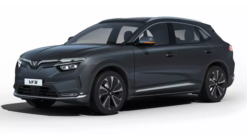Thân xe VF8 có đường dập nổi