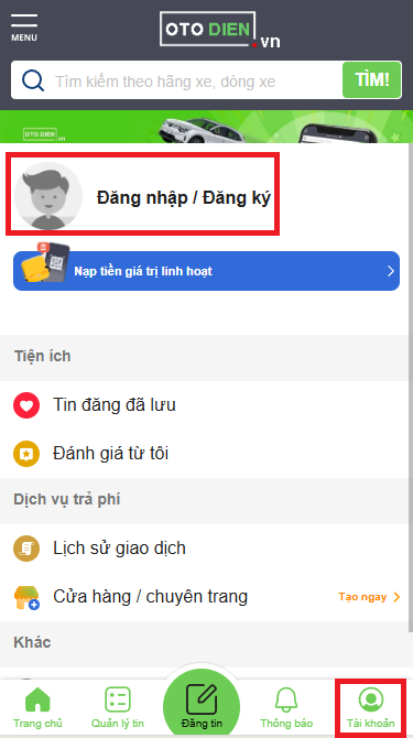 Đăng ký thành viên bước 1